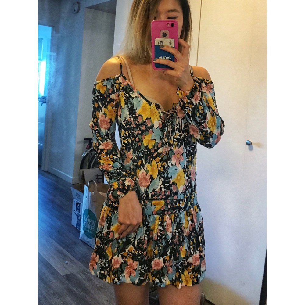 Off Shoulder Long Sleeve Dress